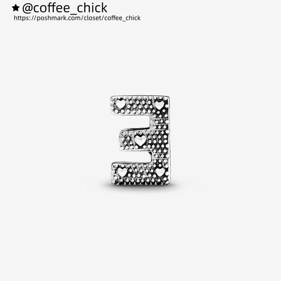 Pandora Letter E Alphabet Charm - Picture 4 of 6